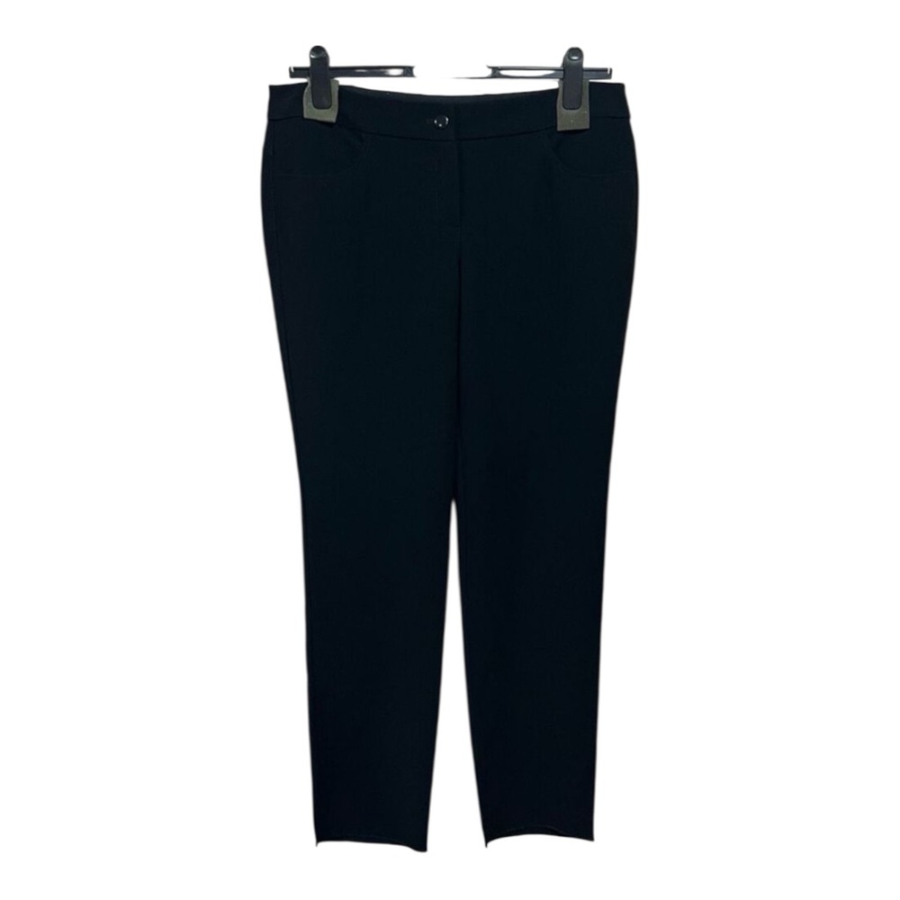 NWOT CHANEL Black Straight Leg Uniform Pants Sz 44